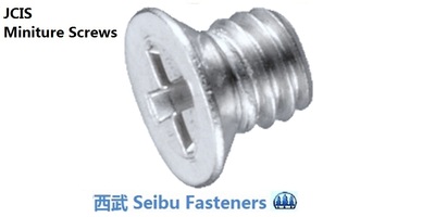 1074301704-1 M 1.7-0.35 x 4   Philips Flat Head Machine Screw, Steel Nickel JCIS 1070