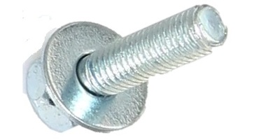 1187F106016 M 6-1.0 x 16  Ind Hex Head SEMS Screw w/Flat Washer, Cl. 8.8 Zinc.  JIS B 1187 F