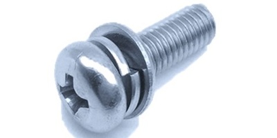 1188B104010-9 M 4-0.7 x 10  Philips Pan SEMS Screw, Steel Zinc CR3 JIS B 1188 B
