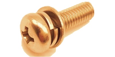 1188B203012-8 M 3-0.5 x 12  Philips Pan SEMS Screw, Steel Zinc Yellow CR3 JIS B 1188 B