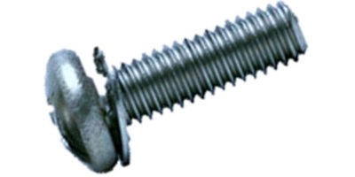 1188D103004 M 3-0.5 x 4  Philips Pan SEMS Screw, Steel Zinc  JIS B 1188 D