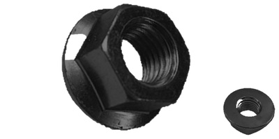 1190010126 M10-1.25 JIS Hex Flange Nut, Small Hex, Non Serrated, Class 8 Plain and Light Oil JIS B 1190