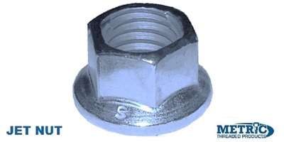 1190908126 M 8-1.25 Hex Flange Nut, Extra Small Hex, Non Serrated, Class 10 Zinc (JET NUT)