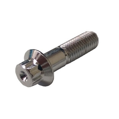 5379406030 M 6-1.0 x 30  12 Point Flange Screw, Class 10.9 Steel/Chrome.