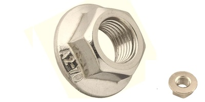 6923508001 M 8-1.25 Hex Flange Nut, Non Serrated, Stainless Steel A2 70.  DIN 6923, ISO 4161
