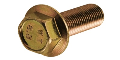 6928206050 M 6-1.0 x 50  Hex Flange Bolt, Class 8.8 Zinc Yellow.  DIN 6921