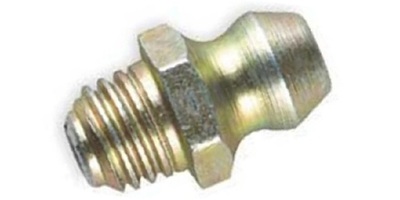 71412902501-00 1/4-28  Grease Fitting, Straight, Steel Zinc Yellow.  DIN 71412