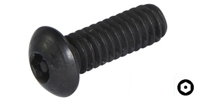 738009P037100 3/8-16 x 1"  Button Socket Head Cap Screw, Alloy. Tamperproof