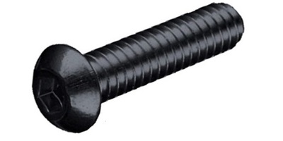 7380308025-1 M 8-1.25 x 25  Button Socket Screw, Class 12.9 Black Zinc with Supersealant  ISO 7380-1