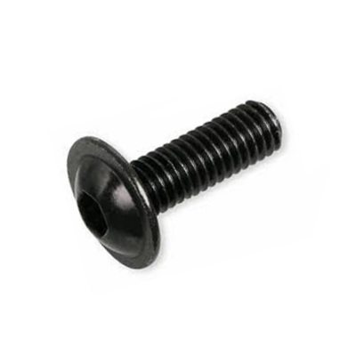 73803F05008 M 5-0.8 x 8  Button Socket Screw with Flange, Class 10.9 Black Zinc  DIN 2671 /  ISO 7380-2