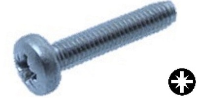 7500C103006 M 3 x 6  Pozi Pan Thread Forming Screw, Steel Zinc  DIN 7500 C