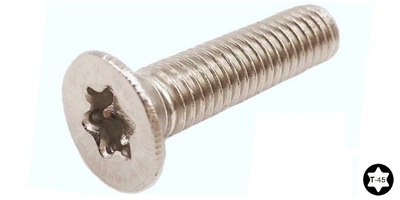 79915T08014 M 8-1.25 x 14  Torx Flat Head Cap Screw, A2-70 Stainless Steel.  ISO 14581