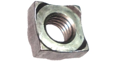 9288010125 M10-1.25 Square Weld Nut, Steel Plain.  JIS B 1196