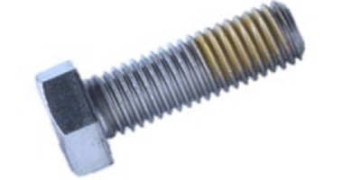 96181N12026 M12-1.25 x 25  Hex Cap Screw, Class 8.8 Zinc Patch.  DIN 961