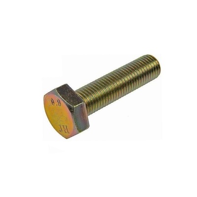 9338206018 M 6-1.0 x 18  Hex Cap Screw, Class 8.8 Yellow Zinc.  DIN 933 / ISO 4017 / JIS B 1180