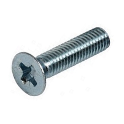 9658105010 M 5-0.8 x 10  Philips Flat Machine Screw, Class 4.8 Zinc.