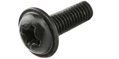 79852F03010-2 M 3-0.5 x 10  Philips Pan Washer Head Machine Screw, Class 4.8 Black Zinc.