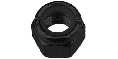 9858308001 M 8-1.25  Nylon Insert Lock Nut, Steel, Class 8 Black Zinc.