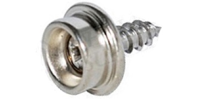 PA999012037 # 8 x 3/8  Nickel Plated Snap Stud with Stainless Screw