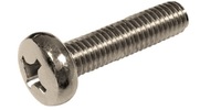M 2-0.4 x 3   Small Cheese Head Philips Pan Machine Screw, A2 70 Stainless Steel JIS B 1111