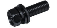 M 6-1.0 x 16  Philips Ind. Hex SEMS Screw SLW, Cl. 8.8 Zinc Black JIS B 1187 B