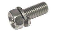 M 8-1.25 x 25  Phil Ind. Hex SEMS Screw SLW, A2-70 Stainless Steel  JIS B 1187 A.
