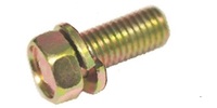 M 5-0.8 x 10  Ind Hex Head SEMS Screw SLW, Steel/Zinc Yellow  JIS B 1187 A.