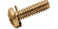 M 2-0.4 x 6  Philips Pan External SEMS Screw, Steel Zinc Yellow RoHS Cr3 JIS B 1188 C