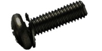 M 3-0.5 x 8  Philips Pan SEMS Screw, Steel Black Zinc JIS B 1188 D