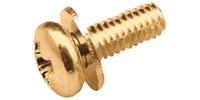 M 4-0.7 x 12  Philips Pan SEMS Screw, Steel Zinc Yellow.   JIS B 1188 F