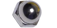 #10-24  Acorn Cap Nut, Steel Nickel.