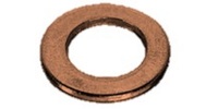 M10  Small Series Flat Washer, Small O.D., Brass.  DIN 433