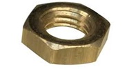 M 8-1.25 Hex Jam Nut, Brass  DIN 439