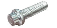 M10-1.50 x 35  12 Point Flange Screw, Class 12.9 Chrome.