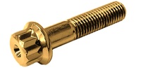 M 7-1.0 x 31  12 Point Flange Screw, Class 10.9 G04 Gold.