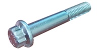 M 6-1.0 x 35  Chromoly 4340, Ultra High Strength, Zinc Nickel 12 Point Flange Bolts