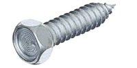 #10 x 1 1/4&quot;  Hex Head Tapping Screw, Steel Zinc.