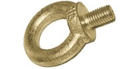 M12-1.75  Lifting Eye Bolt, C15 Steel Zinc Yellow.  DIN 580 / ISO 3266