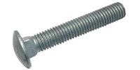 M10-1.50 x 35  Carriage Bolt, Class 8.8 Galvanized.