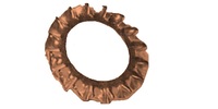 M 4  External Serrated Lock Washer, Bronze  DIN 6798A