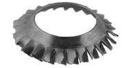 M 5  External Serrated Conical Lock Washer Steel Plain DIN 6798V