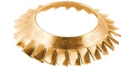 M 8  External Serrated Conical Lock Washer Steel/Zinc Yellow DIN 6798V