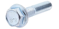 M 6-1.0 x 30  Hex Flange Bolt, Class 8.8 Zinc.  DIN 6921
