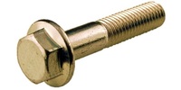 M 6-1.0 x 30  Hex Flange Bolt, Class 10.9 Zinc Yellow DIN 6921