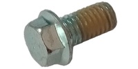 M 6-1.0 x 12  Hex Flange Bolt Small Head, Class 10.9 Zinc. w/Patch