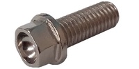 M 5-0.8 x 12  Hex Flange Bolt Small Dished Head, Class 10.9 Nickel.