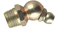 M 8-1.0  Grease Fitting, 45 Degree, Steel Zinc.  DIN 71412