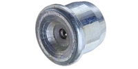 1/4  Press In Grease Fitting, Flush Type, Steel Zinc.