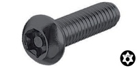 M 6-1.0 x 25  Torx Button Pin Head Cap Screw, Class 10.9 Plain.  ISO 7380-1 / JIS B 1174T