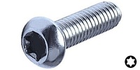 M 5-0.8 x 6  Button Torx Head Cap Screw, Class 10.9 Zinc.  ISO 7380-T